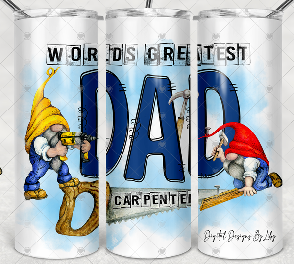 World's Greatest Carpenter Flex Design for Tumblers, Mugs, T-Shirts & More