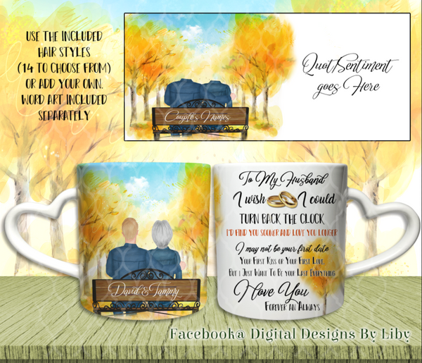FOREVER & ALWAYS I (Light Skin Couples Mug Design)