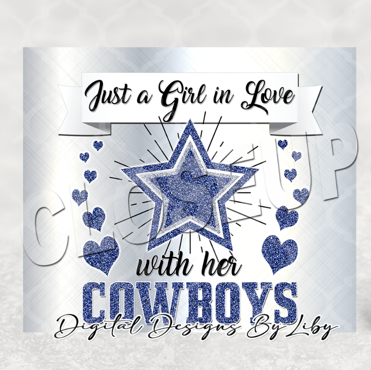 20oz Cowboys Girl Tumbler – Glam Doll Designs