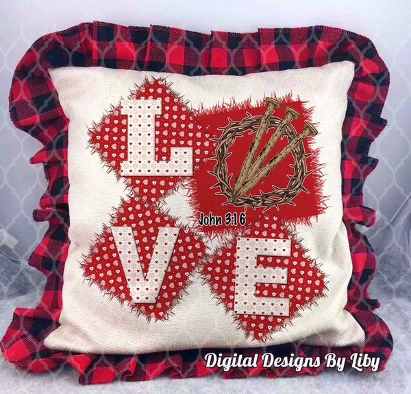 LOVE 3:16 (2 Designs for Mugs, Pillows, T-Shirts & More)