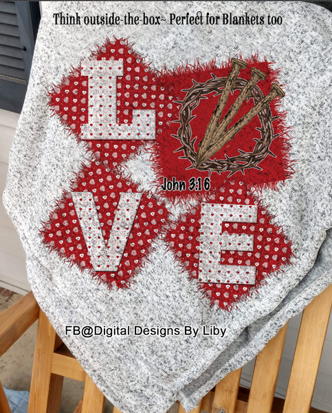 LOVE 3:16 (2 Designs for Mugs, Pillows, T-Shirts & More)