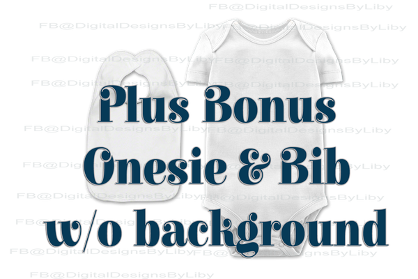 Onesies & Bib Bundle Extravaganza (10 PNG Mockups)