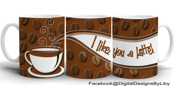 COFFEE LOVERS Mug Template + Bonus WordArt!