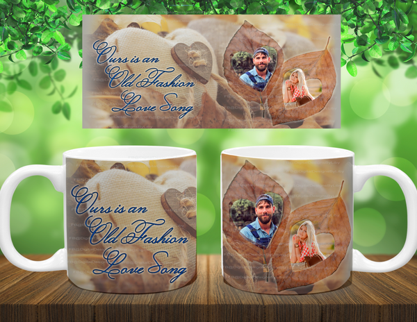Country Heart Mug Template