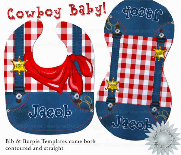COWBOY BABY!  (Bib & Burpie Designs)