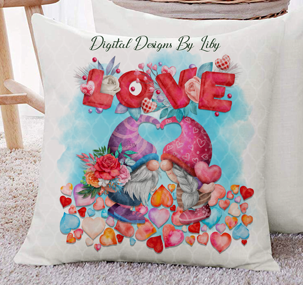 LOVE GNOMES 20oz SKINNY, MUG & 12x12 Design
