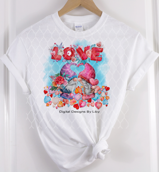 LOVE GNOMES 20oz SKINNY, MUG & 12x12 Design