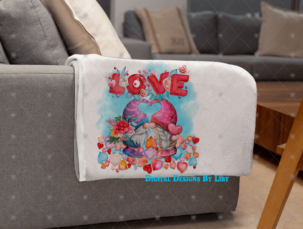 LOVE GNOMES 20oz SKINNY, MUG & 12x12 Design