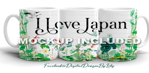 I LOVE JAPAN! Mug Design + Bonus Mockup