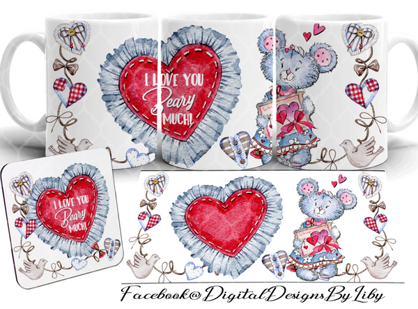 BEARY LOVE (Mug, Coaster, Pillow & More)