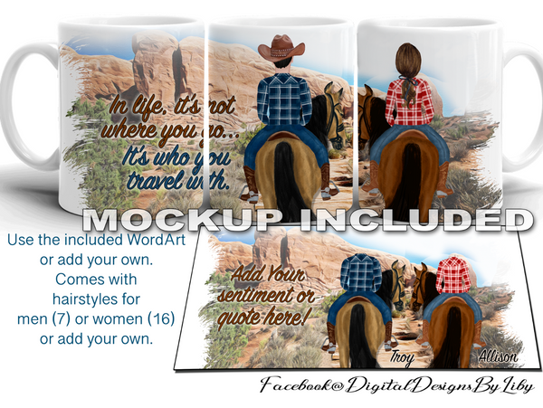 BACK COUNTRY LOVERS (Pillow, Mugs & More)