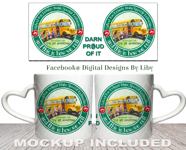 SCHOOL BUS DRIVERS (Designs for Tees, Mugs & More)
