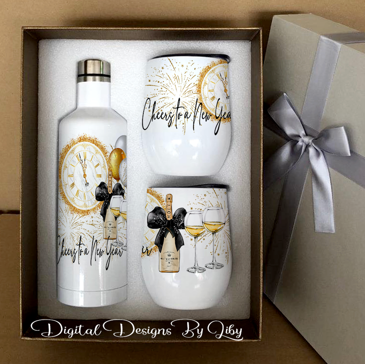 Wine Gift Set Glossy Sublimation Tumblers – Better Call Moll Craft Shop