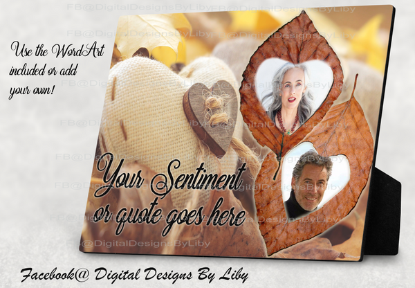 COUNTRY HEARTS SLATE & PHOTO (2 Designs)