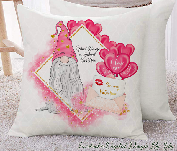 BE MY VALENTINES GNOME (Mug, Pillow Designs & More)