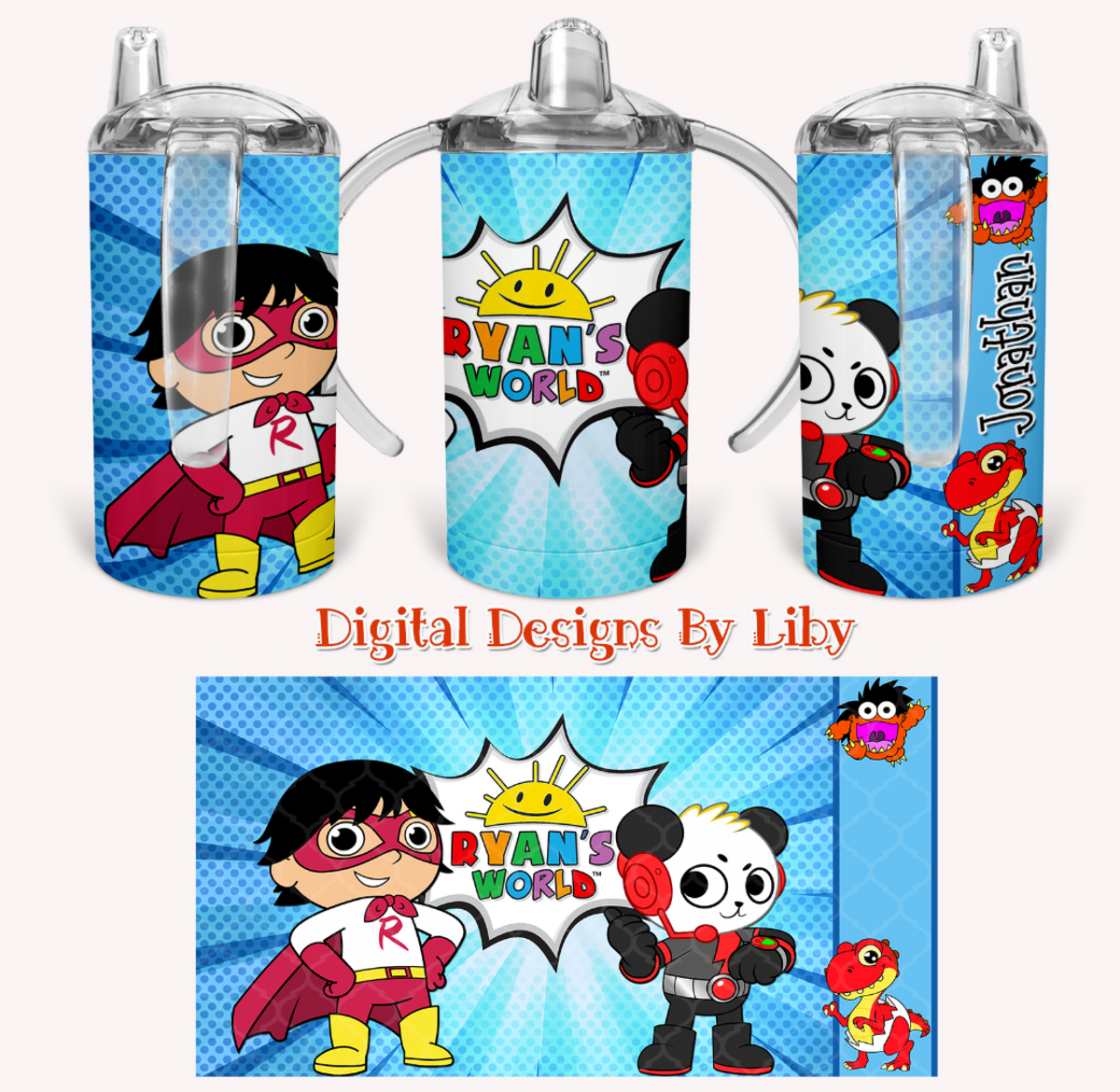 BOO! KID'S FLIP TOP TUMBLER – Digital Designs by Liby