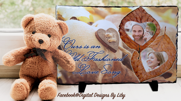 COUNTRY HEARTS SLATE & PHOTO (2 Designs)
