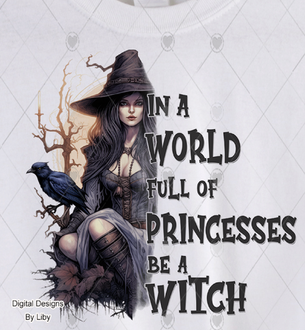 BE A WITCH PNG Sublimation Flex Design for t-shirts & more
