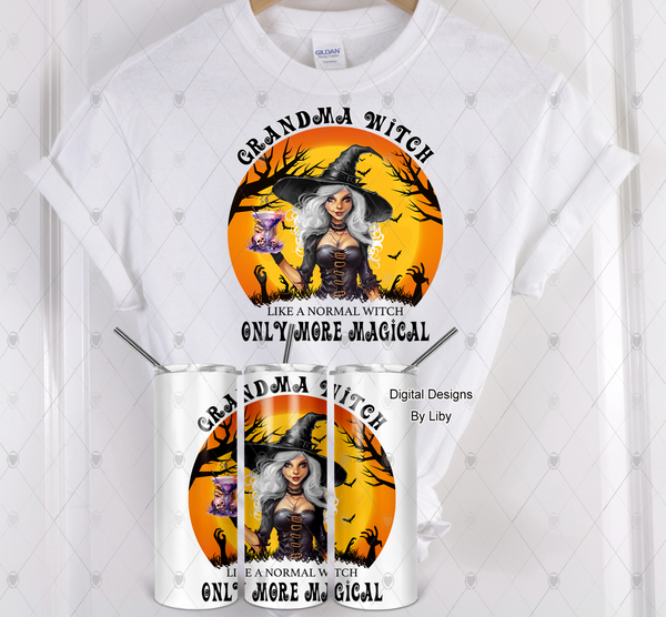 SEXY GRANDMA WITCH PNG Sublimation Flex Design for t-shirts & more