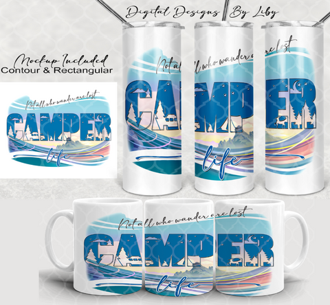 CAMPER LIFE Skinny Tumbler & Mug