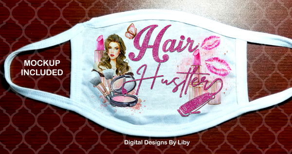 HAIR HUSTLER (2 Designs included for  Light & Dark Skin Hairstylists)