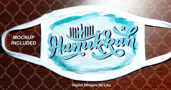 HAPPY HANUKKAH-Blue (Center & Full Designs)