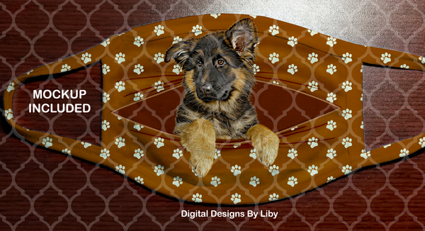 PEEK-A-BOO PETS GERMAN SHEPHERD (Center & Full Designs)