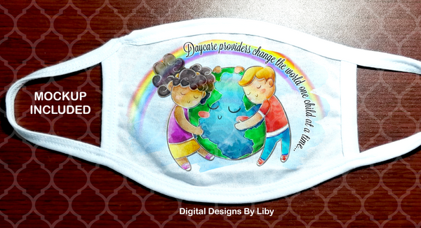 TEACHERS-DAYCARE PROVIDERS CHANGE THE WORLD (2 Designs Included)