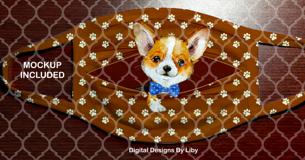 PEEK-A-BOO PETS BOY Corgi (Center & Full Designs)