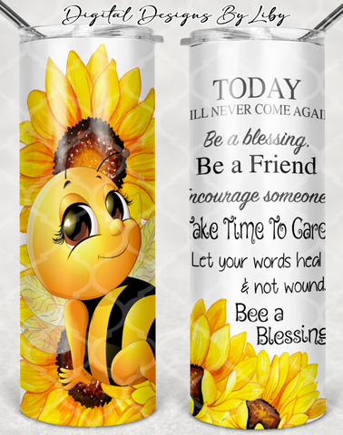 BEE A BLESSING 20oz SKINNY & MUG DESIGNS