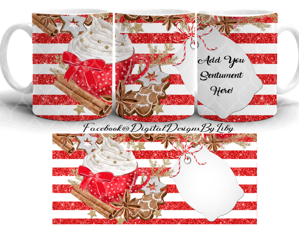 CHRISTMAS LATTE CHEER 20oz SKINNY n MUG