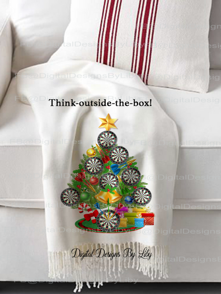 DARTS CHRISTMAS TREE BUNDLE (T-Shirt, Towel, Pillows, Mat & More)