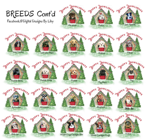 HAPPY HOWLIDAYS BUNDLE (ALL 40 Breeds Included)