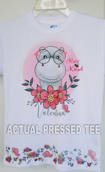 BE KIND HIPPO (2 Designs for T-Shirt, Onesies & More!)