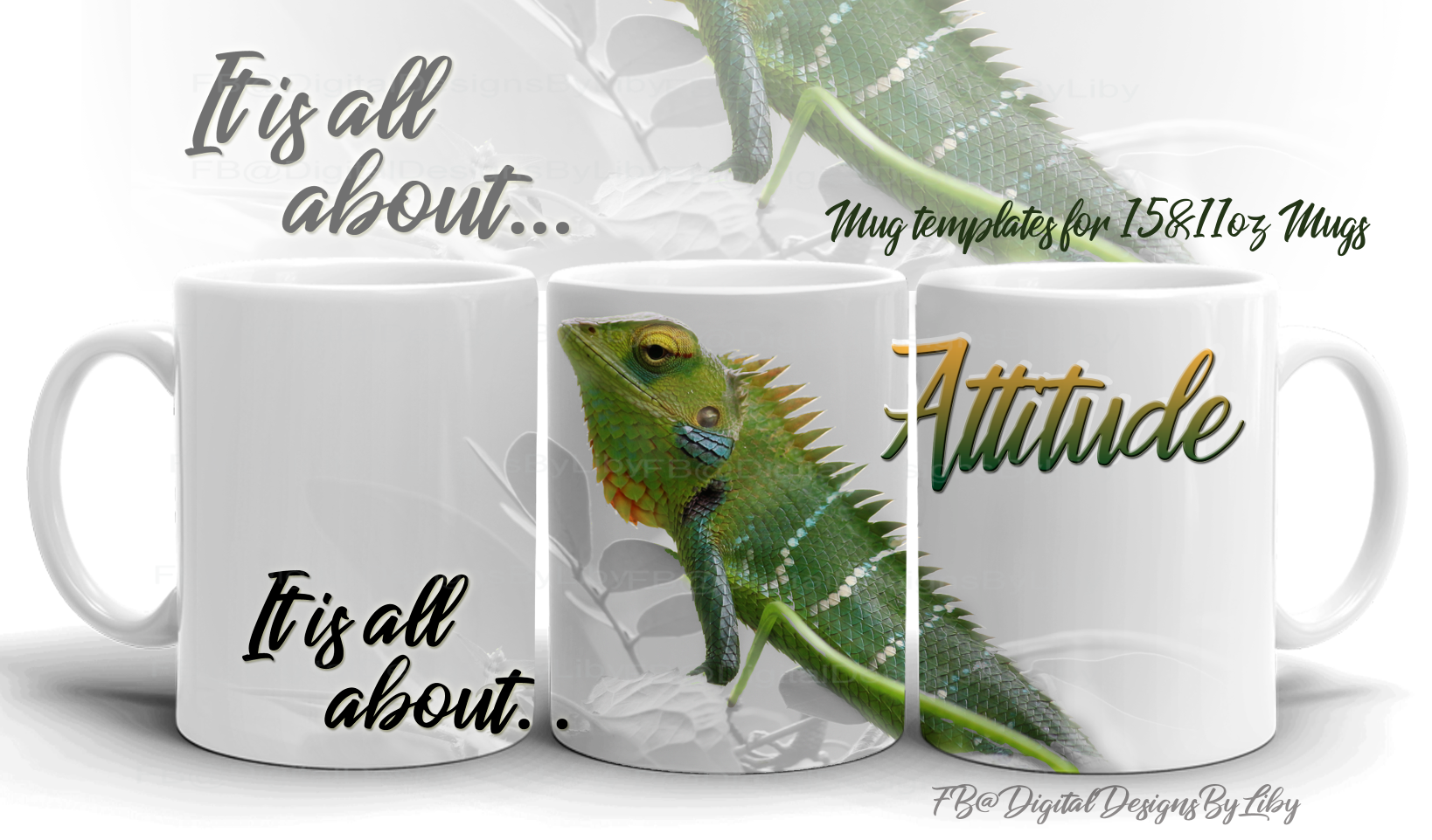 It's All About Attitude Mug Template