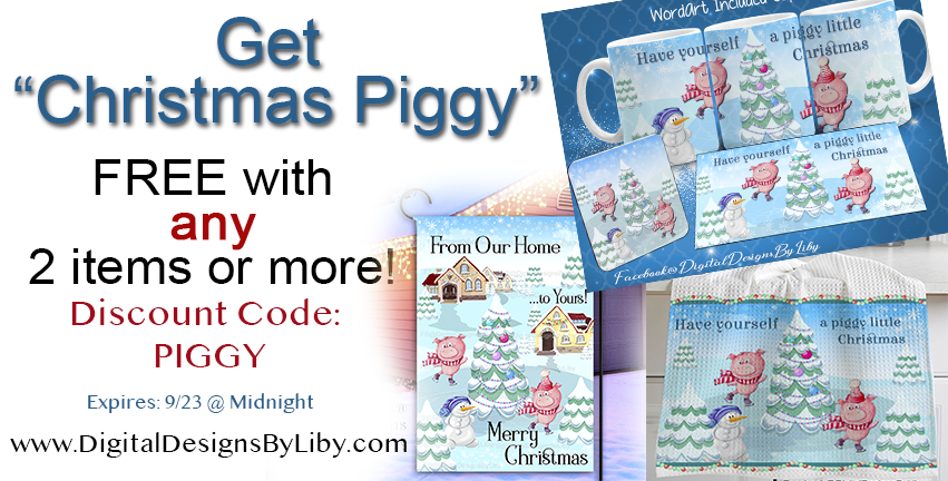 PIGGY CHRISTMAS FREEBIE