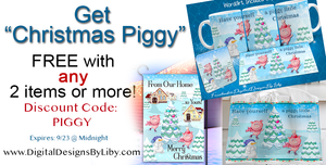 PIGGY CHRISTMAS FREEBIE