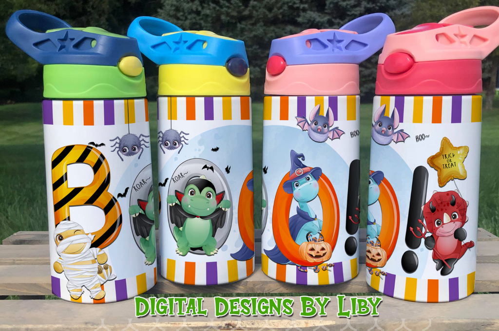 BOO! KID'S FLIP TOP TUMBLER – Digital Designs by Liby
