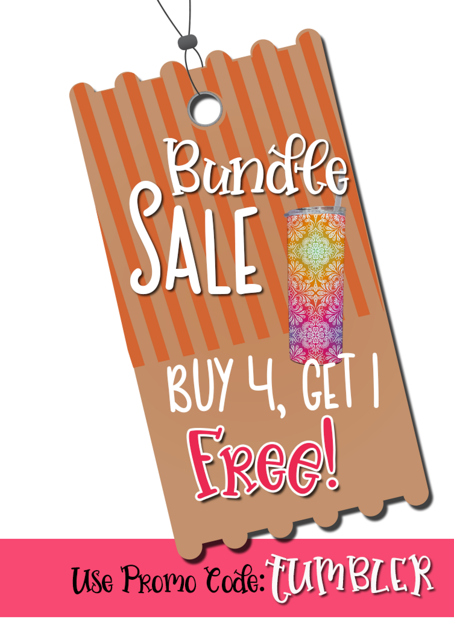 BUNDLE SALE!!!! USE DISCOUNT CODE: TUMBLER for Buy4Get1FREE (5th is free)