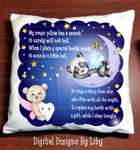 TOOTH FAIRY BEARS PILLOW & POUCH DESIGNS