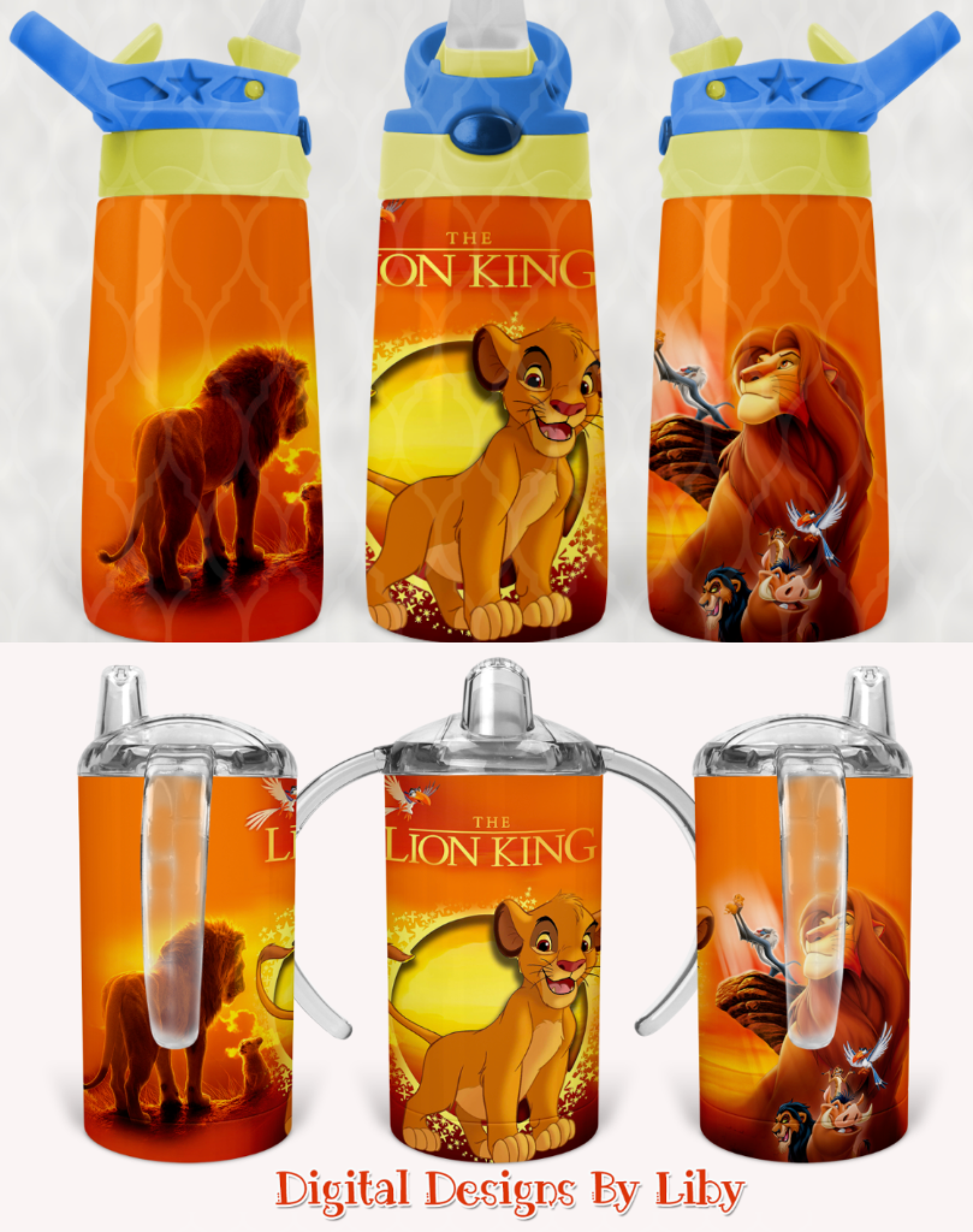 LION PUP SIPPY Cup & Kid's FLIP TOP Tumblers