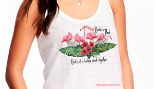 Bride's Maid Flock Bachelorette Party T-Shirt Design