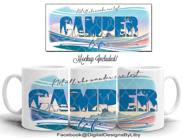 CAMPER LIFE Skinny Tumbler & Mug