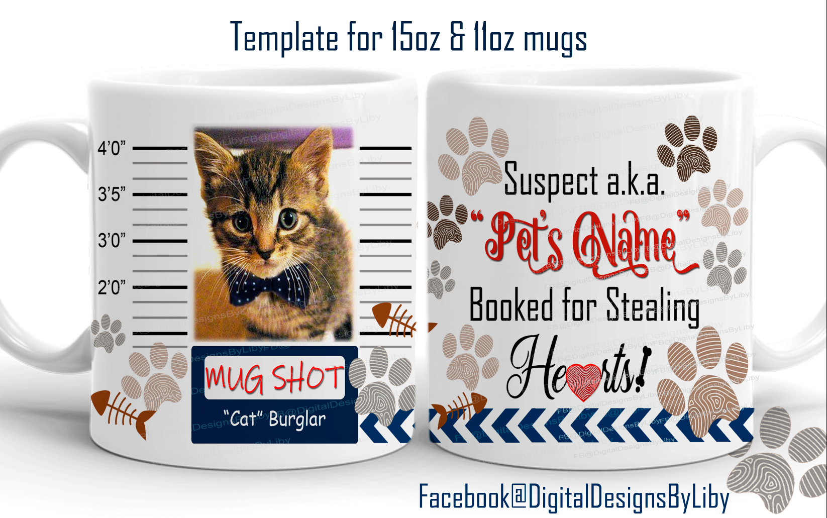 Cat Burglar Mug Shot Template