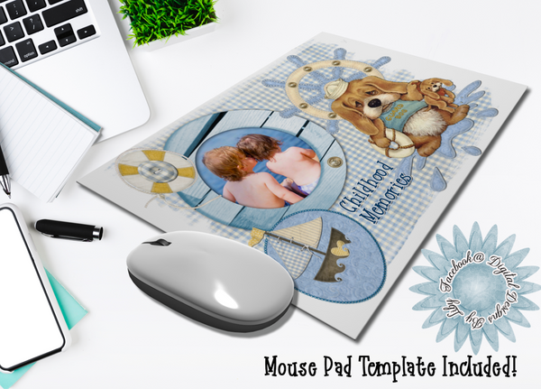 CHILDHOOD MEMORIES! (Photo, Mouse, Pillow & Mug Template)