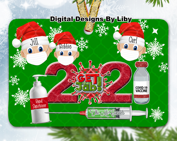 2021 XMAS NAUGHTY & NICE Rectangle, Benelux & Berlin Ornament Designs + Mix/Match Clipart