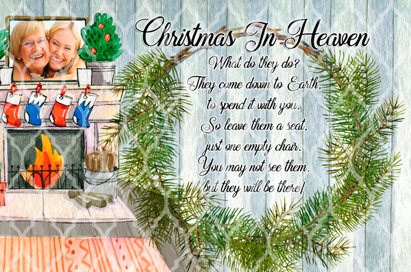 CHRISTMAS IN HEAVEN (Mug & RECTANGULAR Slate Designs)