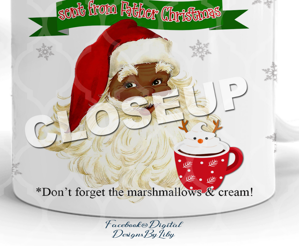 CHRISTMAS HOT CHOCOLATE II (2 Mug Designs Ready to Personalize)