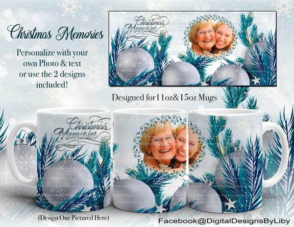 CHRISTMAS MEMORIES Mug & Slate (3 Templates Each!)