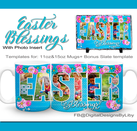 Easter Blessings Mug+Bonus: Slate Templates